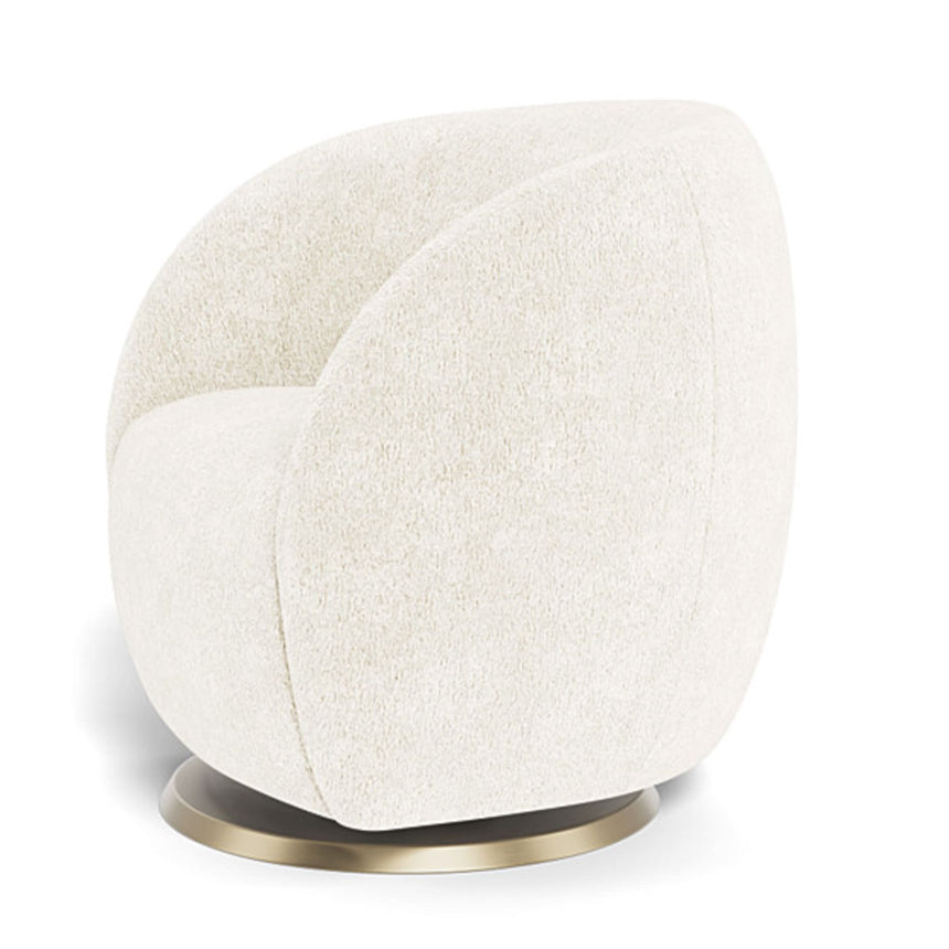 Fauteuil Berçant et Pivotant Gem - Sheepskin / Or-Monte-MTE-GEM-SHEEP-OR-CLÉMENT