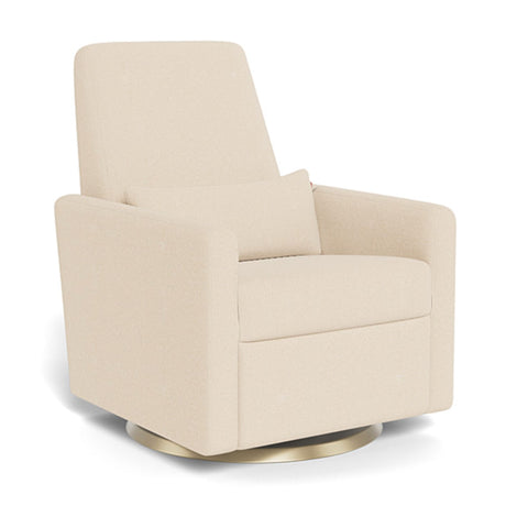 Fauteuil Pivotant Berçant et Inclinable Grano - Tissu Bouclé Biscuit / Or-Monte-MTE-GRANOBISCOR-CLÉMENT