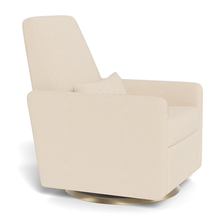 Fauteuil Pivotant Berçant et Inclinable Grano - Tissu Bouclé Biscuit / Or-Monte-MTE-GRANOBISCOR-CLÉMENT