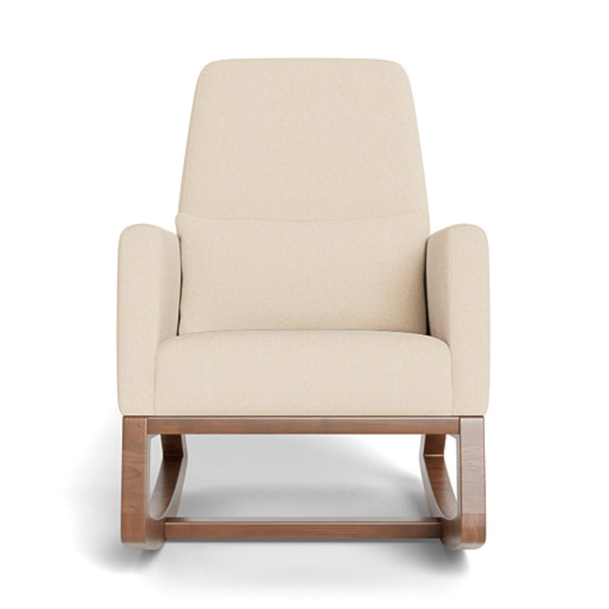 Chaise Berçante Joya - Tissu Bouclé Biscuit / Noyer-Monte-MTE-JOYABISCUITN-CLÉMENT