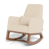 Chaise Berçante Joya - Tissu Bouclé Biscuit / Noyer-Monte-MTE-JOYABISCUITN-CLÉMENT