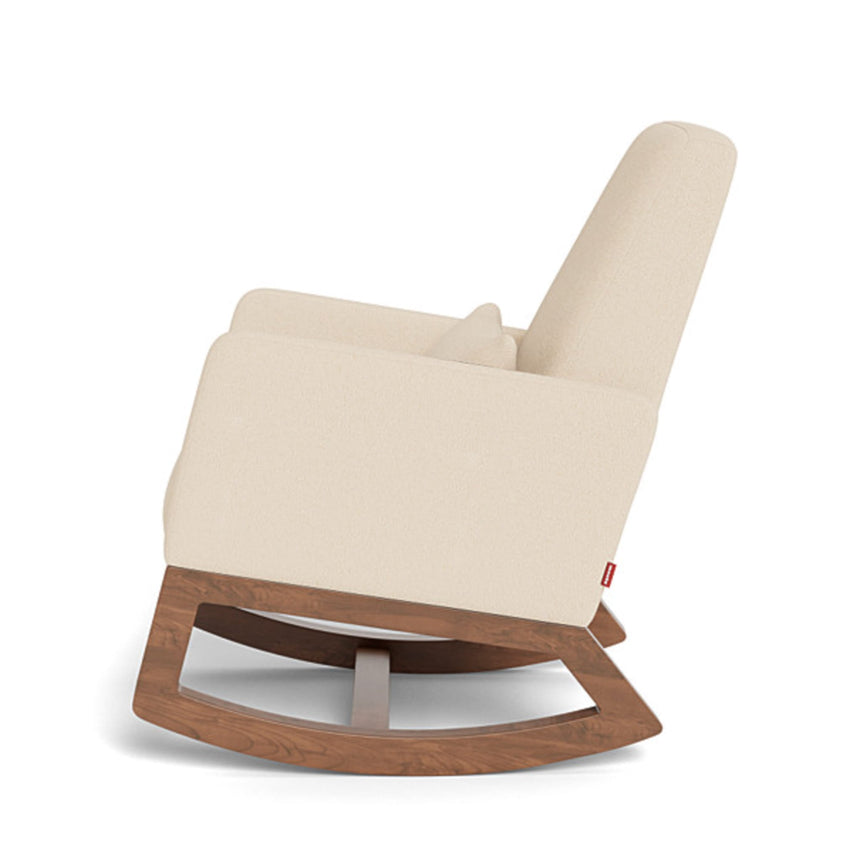 Chaise Berçante Joya - Tissu Bouclé Biscuit / Noyer-Monte-MTE-JOYABISCUITN-CLÉMENT