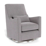 Fauteuil Berçant et Pivotant Luca - Pebble Gris / Argent-Monte-MTE-LUCA-PEBB-AR-CLÉMENT