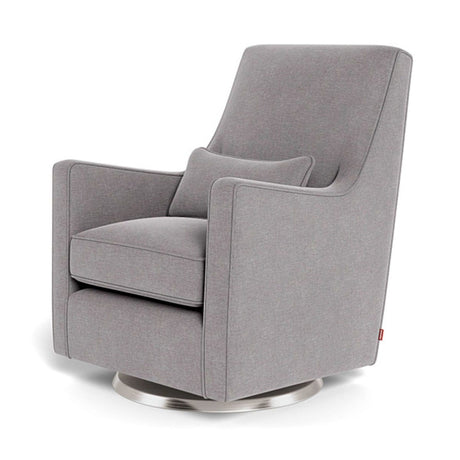 Fauteuil Berçant et Pivotant Luca - Pebble Gris / Argent-Monte-MTE-LUCA-PEBB-AR-CLÉMENT