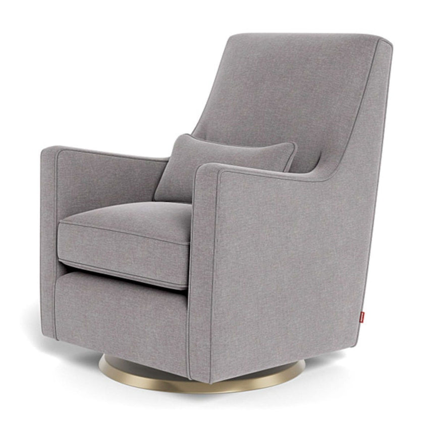 Fauteuil Berçant et Pivotant Luca - Pebble Gris / Or-Monte-MTE-LUCA-PEBBL-O-CLÉMENT