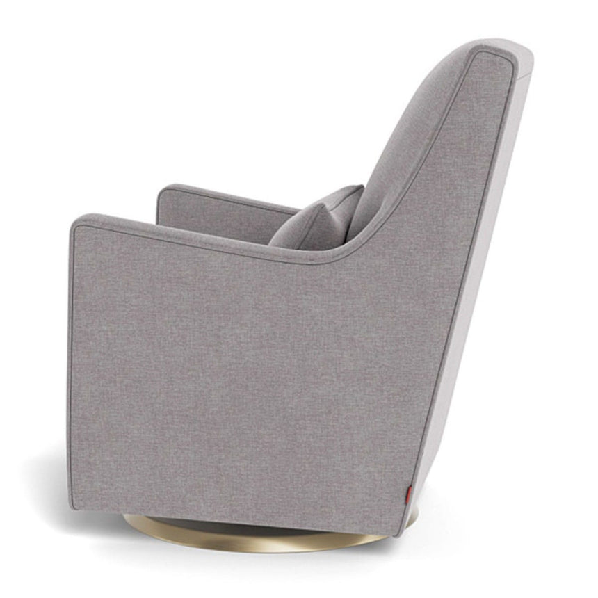 Fauteuil Berçant et Pivotant Luca - Pebble Gris / Or-Monte-MTE-LUCA-PEBBL-O-CLÉMENT