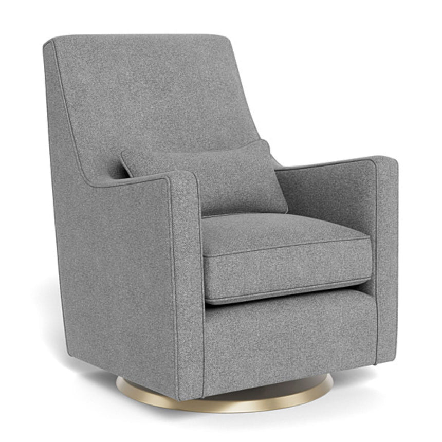 Fauteuil Berçant et Pivotant Luca - Pepper Gris / Or-Monte-MTE-LUCA-PEPP-OR-CLÉMENT