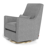 Fauteuil Berçant et Pivotant Luca - Pepper Gris / Or-Monte-MTE-LUCA-PEPP-OR-CLÉMENT