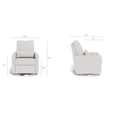 Fauteuil Berçant, Pivotant et Inclinable Matera - Dune / Argent-Monte-MTE-MATERADUNEA-CLÉMENT