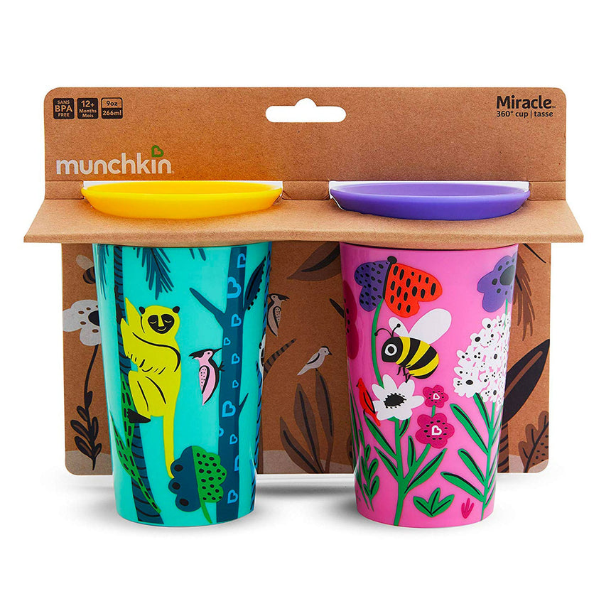 Verres (2) Miracle® 360° WildLove 9oz-Munchkin-MUN-17345-CLÉMENT