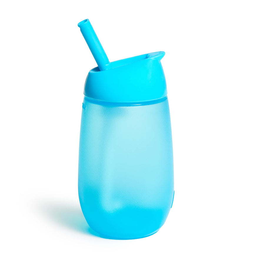 Gobelet avec Paille Simple Clean™ 10oz - Bleu-Munchkin-MUN-21424-CLÉMENT