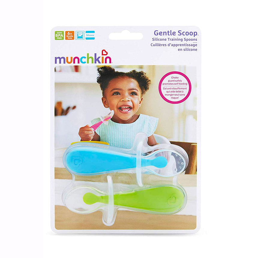 Cuillères Silicone (2) - Bleu-Munchkin-MUN-27147-17291-CLÉMENT