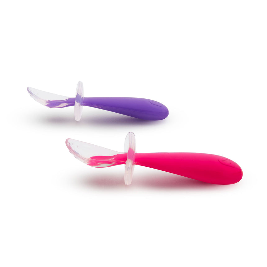 Cuillères Silicone (2) - Rose-Munchkin-MUN-27147-17292-CLÉMENT