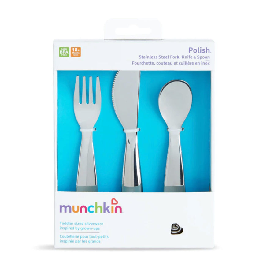 Ustensiles Polish™ Stainless Steel-Munchkin-MUN-27149-CLÉMENT