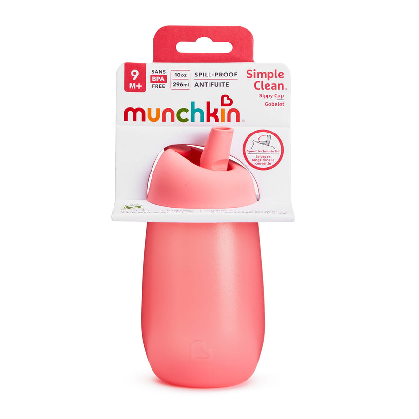 Gobelet Paille 10 oz Rose-Munchkin-MUN-28104-CLÉMENT