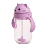 Gobelet à paille lestée Any Angle Click Lock - Chat, 10 oz-Munchkin-MUN-28169P-CLÉMENT