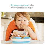 Assiette à Compartiment Ventouse - Bleu-Munchkin-MUN-28296-BLEU-CLÉMENT