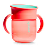Tasse Gobelet d’Apprentissage Miracle 360° 7 oz (2) - Corail/Mauve-Munchkin-MUN-28697P-CLÉMENT