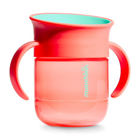 Tasse Gobelet d’Apprentissage Miracle 360° 7 oz (2) - Corail/Mauve-Munchkin-MUN-28697P-CLÉMENT