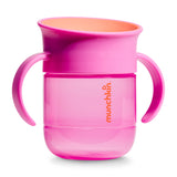 Tasse Gobelet d’Apprentissage Miracle 360° 7 oz (2) - Corail/Mauve-Munchkin-MUN-28697P-CLÉMENT
