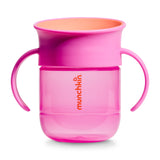 Tasse Gobelet d’Apprentissage Miracle 360° 7 oz (2) - Corail/Mauve-Munchkin-MUN-28697P-CLÉMENT
