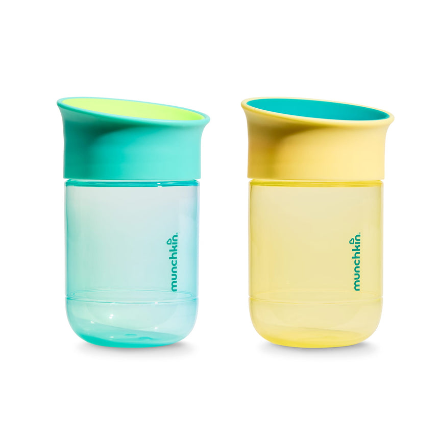 Tasse Gobelets Miracle 360° 10 oz (2) - Bleu/Jaune-Munchkin-MUN-28700P-CLÉMENT