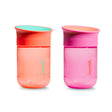 Tasse Gobelets Miracle 360° 10 oz (2) - Corail/Mauve-Munchkin-MUN-28701P-CLÉMENT