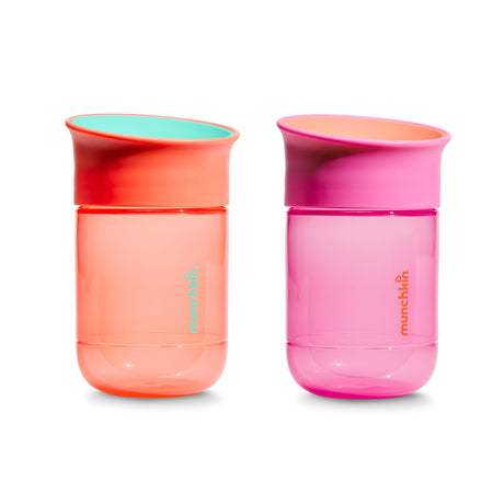 Tasse Gobelets Miracle 360° 10 oz (2) - Corail/Mauve-Munchkin-MUN-28701P-CLÉMENT