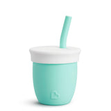 Verre en Silicone avec Paille 4oz - Menthe-Munchkin-MUN-31145-CLÉMENT