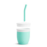 Verre en Silicone avec Paille 4oz - Menthe-Munchkin-MUN-31145-CLÉMENT