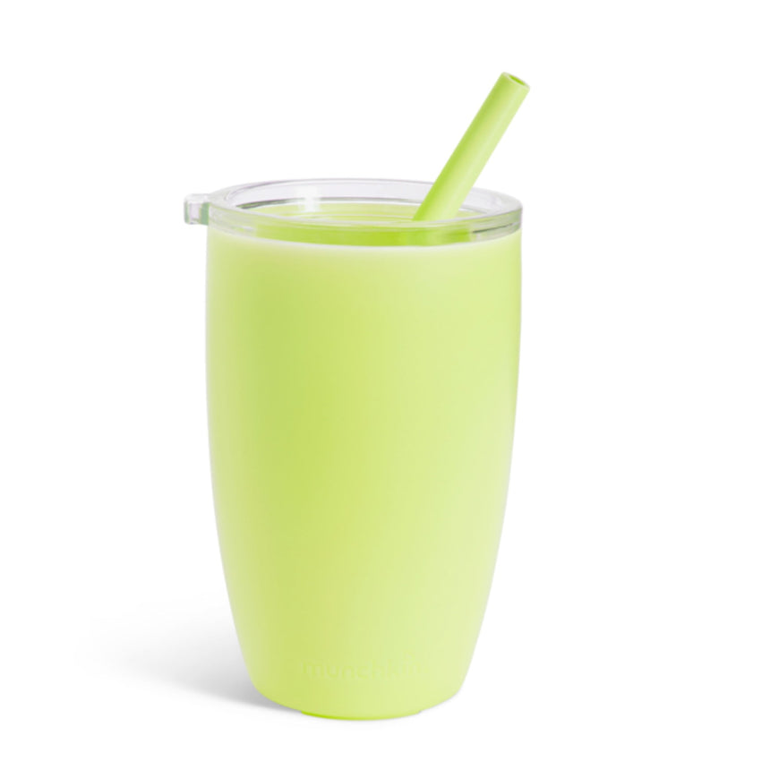 Gobelet Simple Clean™ à Paille 10oz - Vert-Munchkin-MUN-38046-CLÉMENT