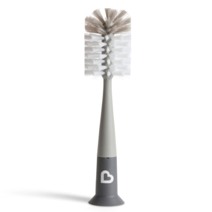 Brosse à Biberon 2-en-1 Ventouse Bristle™ - Gris-Munchkin-MUN-38106-CLÉMENT