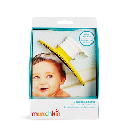 Brosse en Silicone avec Distributeur de Savon-Munchkin-MUN-38347-CLÉMENT