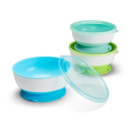Ensemble Bols Et Couvercles (3) - Bleu-Munchkin-MUN-41720-CLÉMENT