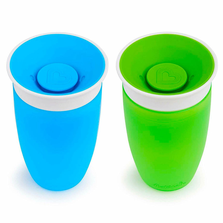 Tasse Miracle® 360° 10oz (2) - Bleu Vert-Munchkin-MUN-47020-30003A-CLÉMENT