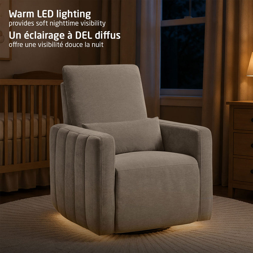 Fauteuil pivotant, coulissant et inclinable Dorian avec veilleuse - Ash-Maxi-Cosi-MXI-NS019HYK-CLÉMENT