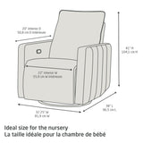 Fauteuil pivotant, coulissant et inclinable Dorian avec veilleuse - Ash-Maxi-Cosi-MXI-NS019HYK-CLÉMENT