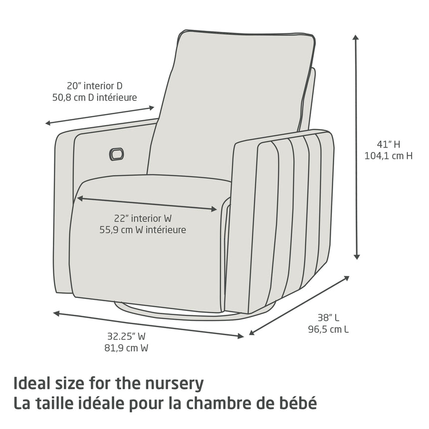 Fauteuil pivotant, coulissant et inclinable Dorian avec veilleuse - Ash-Maxi-Cosi-MXI-NS019HYK-CLÉMENT