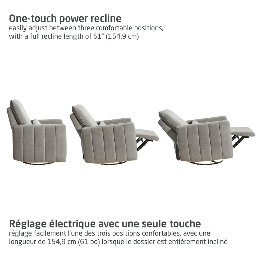 Fauteuil pivotant, coulissant et inclinable Dorian avec veilleuse - Ash-Maxi-Cosi-MXI-NS019HYK-CLÉMENT