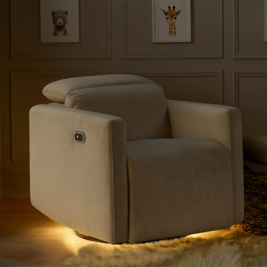Fauteuil pivotant, coulissant et inclinable Isla avec veilleuse - Vanille-Maxi-Cosi-MXI-NS025HYL-CLÉMENT