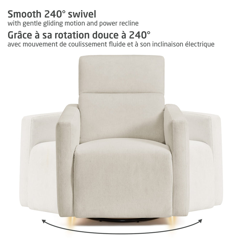 Fauteuil pivotant, coulissant et inclinable Isla avec veilleuse - Vanille-Maxi-Cosi-MXI-NS025HYL-CLÉMENT