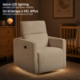 Fauteuil pivotant, coulissant et inclinable Isla avec veilleuse - Vanille-Maxi-Cosi-MXI-NS025HYL-CLÉMENT