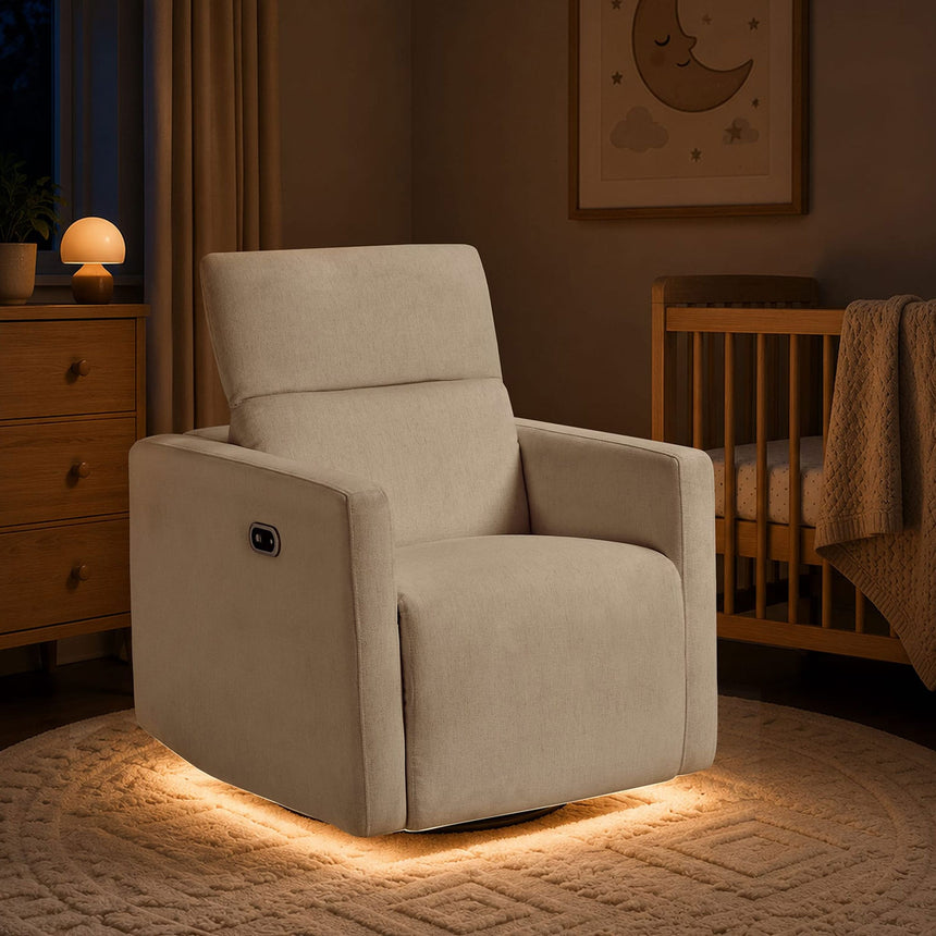 Fauteuil pivotant, coulissant et inclinable Isla avec veilleuse - Vanille-Maxi-Cosi-MXI-NS025HYL-CLÉMENT