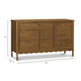 Commode 9 Tiroirs Ambrosia - Naturel Noyer-Namesake-NAM-M32328NL-CLÉMENT