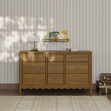 Commode 9 Tiroirs Ambrosia - Naturel Noyer-Namesake-NAM-M32328NL-CLÉMENT