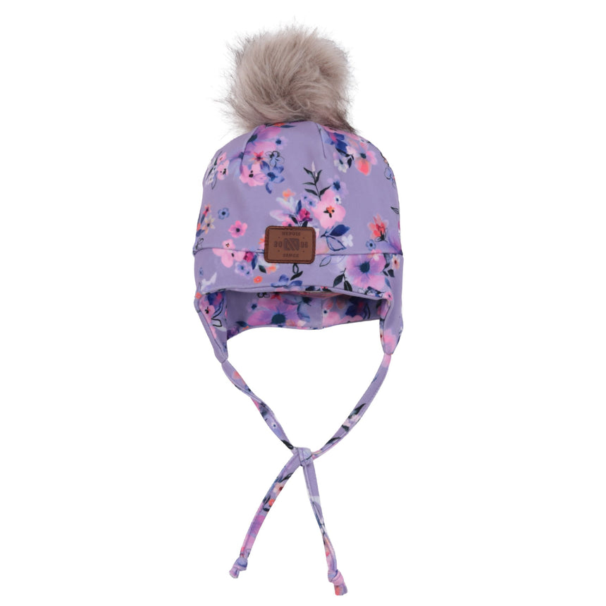 Tuque Coton Fleurs 12-24mois-Nano-Lilas-12-24 m-NAN-F26TUJO5001L-CLÉMENT