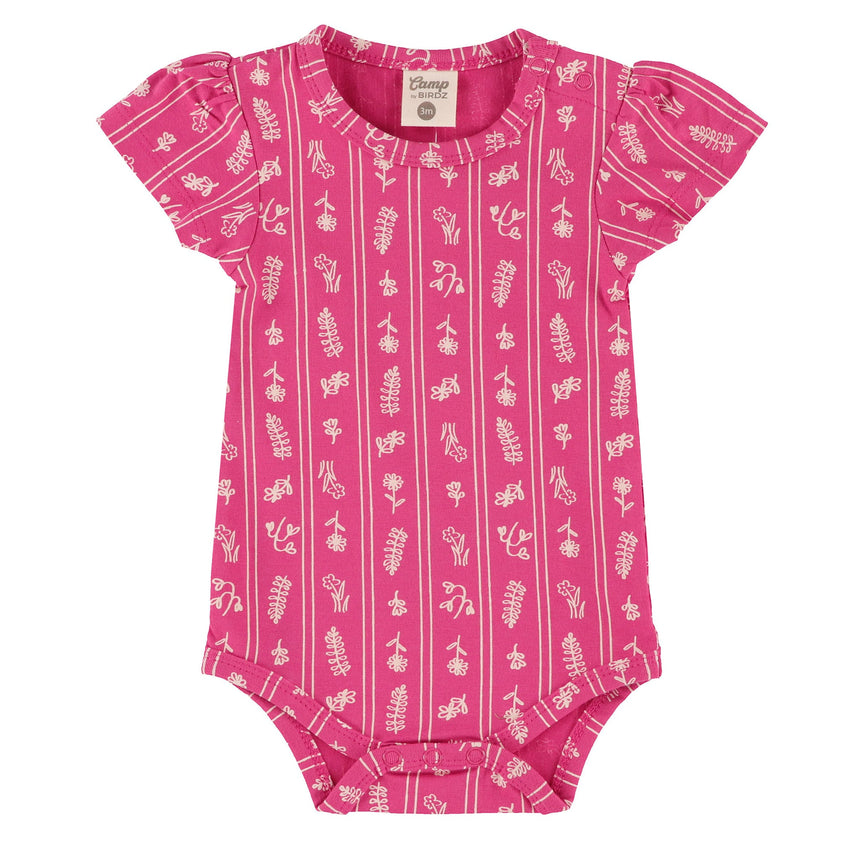 Cache-couche Rayé Fleurs 3-24mois-Camp by Birdz-Fuchsia-3 m-NAS-CLSPBG687-FF-CLÉMENT