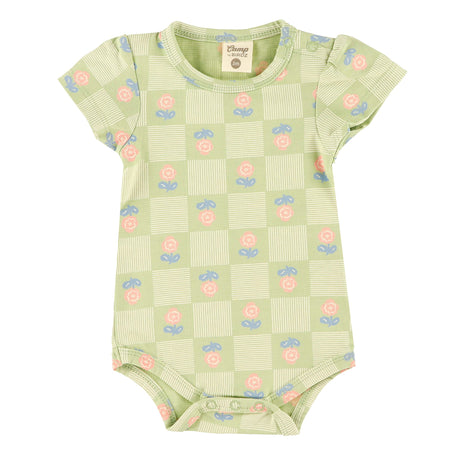 Cache-couche Carreaux Floral 3-24mois-Camp by Birdz-Sauge-3 m-NAS-CLSPBG687-GF-CLÉMENT