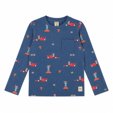 T-shirt Course Auto 2-8ans-Camp by Birdz-Bleu Royal-2-NAS-CLSPKB392-FR-CLÉMENT