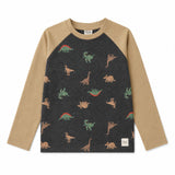 T-shirt Raglan Dino 2-8ans-Camp by Birdz-Charcoal-2-NAS-CLSPKB393-CD-CLÉMENT